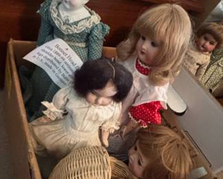 Antique German Bonnet Head Bisque Doll
