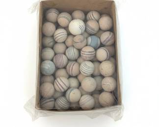 Antique Victorian or Edwardian Baby or Doll Shoes and Marbles