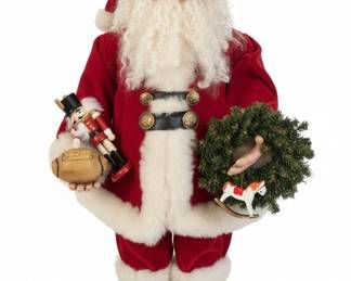 Victorian Style Santa Claus Doll with Accessories
