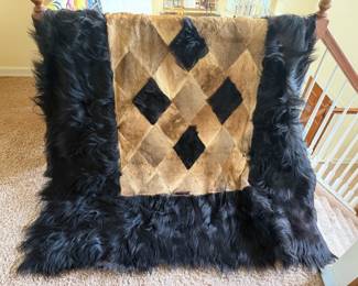 Antique Rug made from real Lion & Gorilla Fur