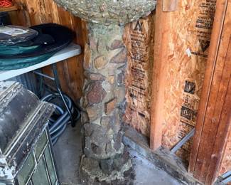 1920's Hand Made Bird Bath 