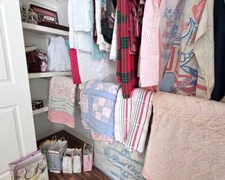 Quilts and sewing items