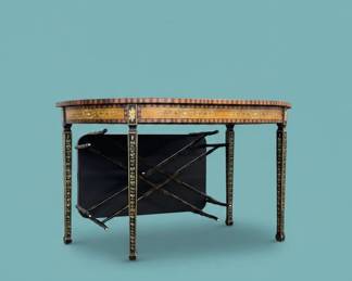 HandPainted Chinoiserie Console Table second image