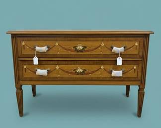 Maitland Smith Adams Paint Decorated Satinwood Commode second image