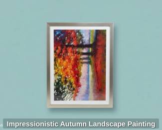Impressionistic Autumn Landscape Painting second image
