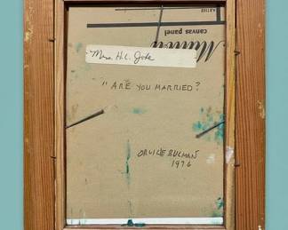 Orville Bulman Are You Married Painting second image