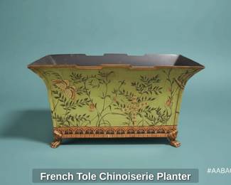 French Tole Chinoiserie Planter second image