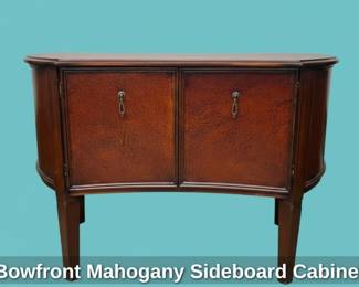 Bowfront Mahogany Sideboard Cabinet second image