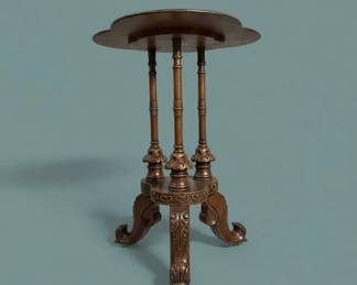 Victorian Walnut Tripod Plant Stand second image
