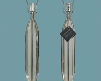 Decolation Crystal and Brass Table Lamps Pair second image