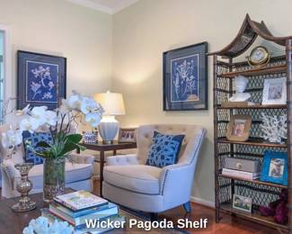 Wicker Pagoda Shelf