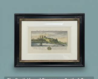 The South View of Caernarvon Castle  Town second image
