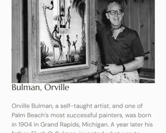 Orville Bulman Painting