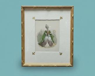Antique Fashion Print  Tulipe second image