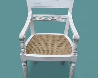 Regency Style Caned Armchair second image