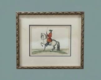 Baron von Eisenberg Equestrian Engraving second image