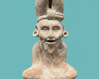 Colima Seated Figure Vessel second image