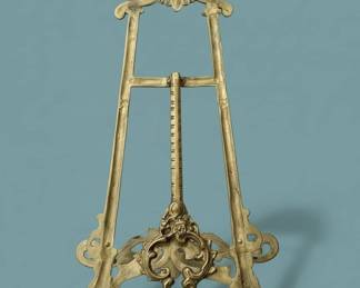 Ornate Rococo Revival Brass Tabletop Easel second image