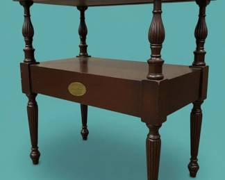 Kindel Furniture Mahogany Whatnot Side Table second image