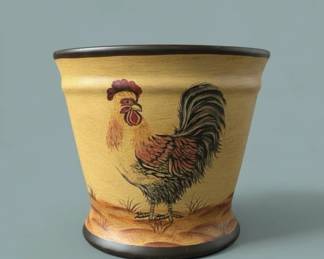 Rooster Ceramic Planter Pot second image