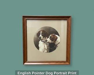 English Pointer Dog Portrait Print second image