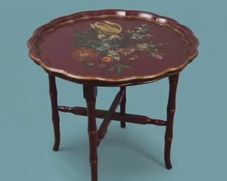 Victorian Papier Mache Tray Table second image