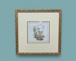 Engraving of Putti with Garland Frame second image