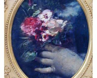 Glove and Pansies