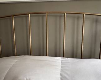 Crate & Barrel Queen Side Metal Bed Frame. Measures 64" W x 50" H. Photo 3 of 3.