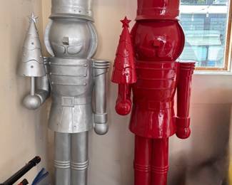 Life Size Christmas Nutcracker Statues. Photo 1 of 2.