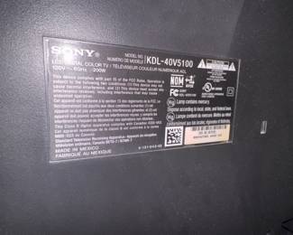 Sony Bravia 46" TV. Photo 2 of 2.