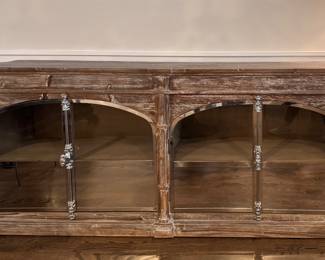 Arhaus Rustic Oak Buffet. Measures 83" W x 20" D x 36" H. Photo 1 of 6.