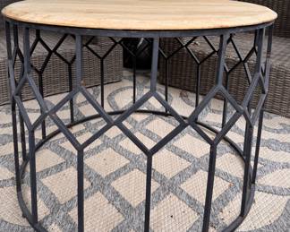 Metal Base Coffee Table with Wood Top. Photo 1 of 2.