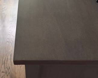 Crate & Barrel Harbor Dove Grey Dresser. Measures 55" W x 23" D x 36" H. Photo 4 of 4.