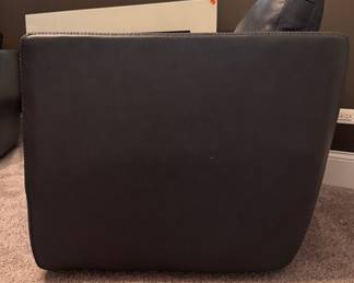 Arhaus Leather Swivel Chair - 2 Available. Each Measures 34" W x 34" D. Photo 5 of 6.