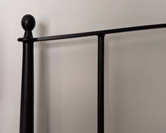 Crate & Barrel Queen Side Metal Bed Frame. Measures 64" W x 50" H. Photo 2 of 2.