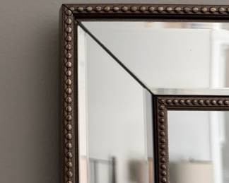Mirrored Frame Mirror. Measures 25" x 21". Photo 2 of 2.