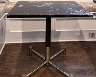 West Elm Marble Top Bistro Table - 2 Available. Each Measures 32" x 24" x 39" H. Photo 1 of 3.