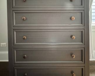 Crate & Barrel 5-Drawer Chest of Drawers. Measures 36" W x 21" D x 45" H. Photo 1 of 4.