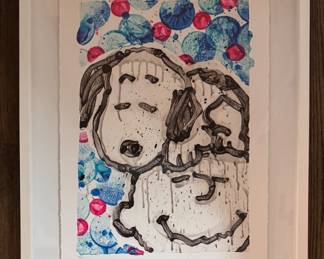 "Sleepover Homies Night," Giclee & Screenprint, Hand Signed by Tom Everhart. Edition 49/75. Photo 1 of 3.