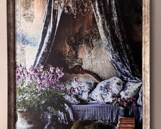 "Blue Bastide" Art Print by Tracy Porter. Measures 16" W x 21" H.