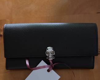 Alexander McQueen Wallet with Skull Clasp. Brand New!