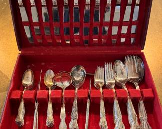 Rogers Silverplate Flatware Set.
