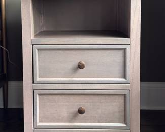 Crate & Barrel Bedside Table - 2 Available. Each Measures 24" W x 16" D x 32". Photo 1 of 3.