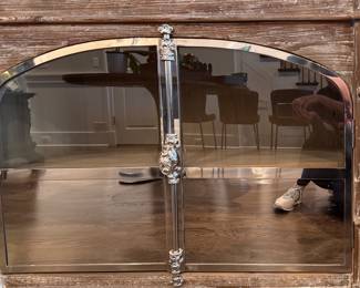 Arhaus Rustic Oak Buffet. Measures 83" W x 20" D x 36" H. Photo 2 of 6.