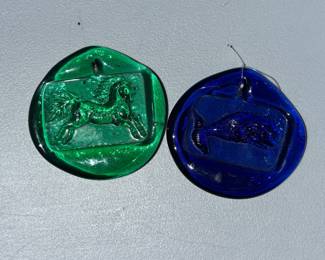 Glass suncatcher MET