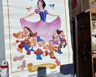 1987 Walt Disney poster of Snow White 50th Anniversary