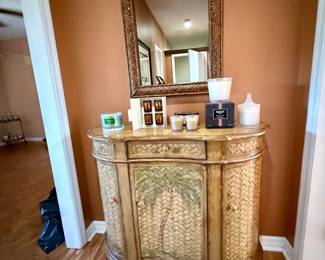 Tommy Bahama Cabinet and Mirror 