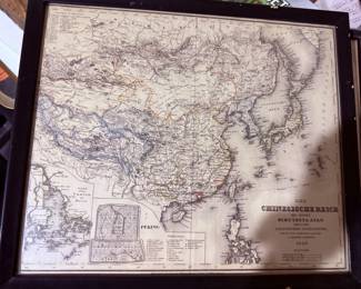 vintage, China maps