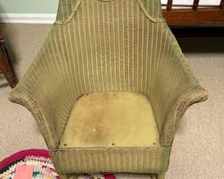 Child’s wicker rocker
